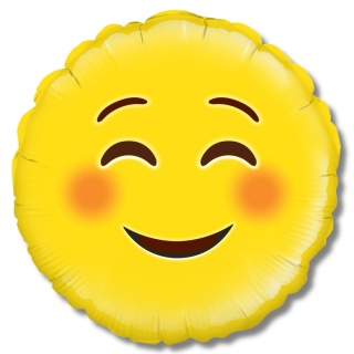 BALON FOLIOWY EMOTKA SMILE 45cm BALON EMOJI SMILE