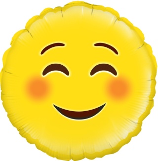 BALON FOLIOWY EMOTKA SMILE 45cm BALON EMOJI SMILE