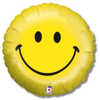 BALON FOLIOWY EMOTKA UŚMIECH 46cm BALON EMOJI UŚMIECH