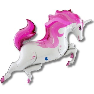 BALON FOLIOWY JEDNOROŻEC RÓŻOWY 112cm UNICORN PARTY BALON JEDNOROŻEC
