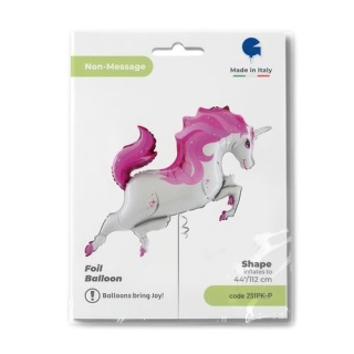 BALON FOLIOWY JEDNOROŻEC RÓŻOWY 112cm UNICORN PARTY BALON JEDNOROŻEC