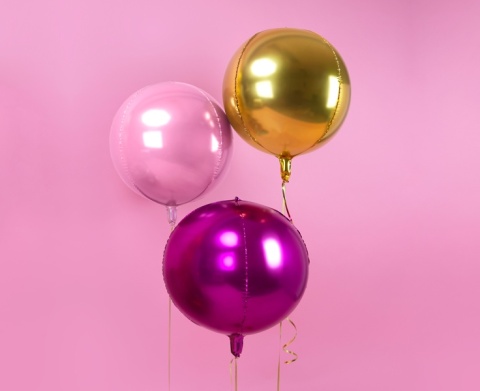 BALON FOLIOWY KULA RÓŻOWA 40cm BALON KULA PINK
