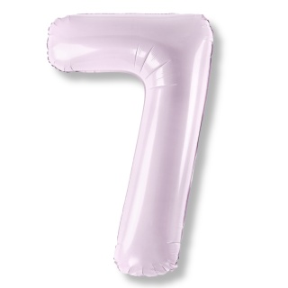 FOLIOWY BALON CYFRA 7 JASNY FIOLETOWY 72cm URODZINY HEL/POWIETRZE