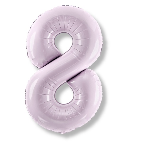 FOLIOWY BALON CYFRA 8 JASNY FIOLETOWY 72cm URODZINY HEL/POWIETRZE