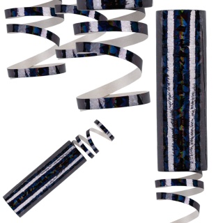 SERPENTYNA CZARNA HOLOGRAFICZNA URODZINY SYLWESTER STUDNIÓWKA