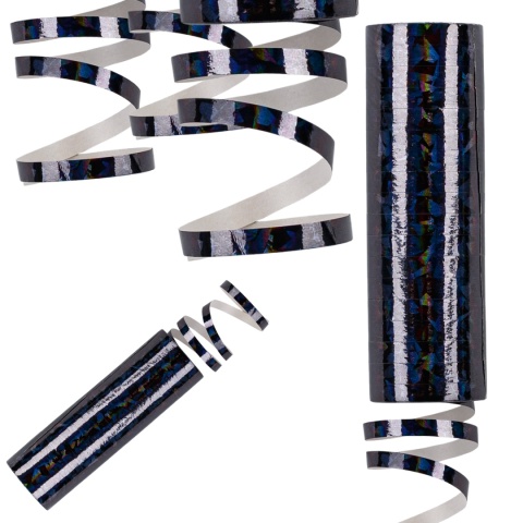 SERPENTYNA CZARNA HOLOGRAFICZNA URODZINY SYLWESTER STUDNIÓWKA