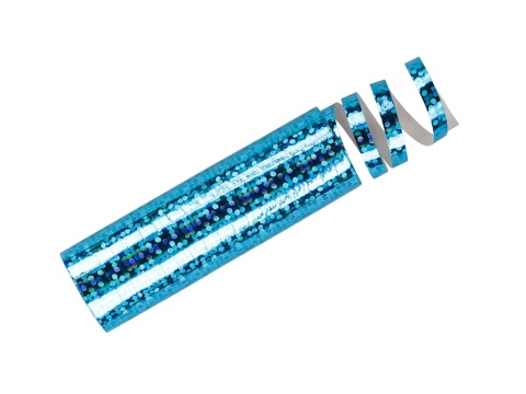 SERPENTYNA NIEBIESKA HOLOGRAFICZNA URODZINY SYLWESTER STUDNIÓWKA