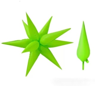 BALON FOLIOWY GWIAZDA NEONOWA 48cm GWIAZDA NEON GREEN