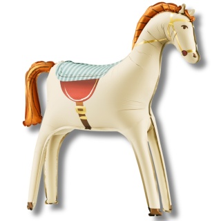 STOJĄCY BALON FOLIOWY KOŃ 86x73cm NAPEŁNIANY POWIETRZEM