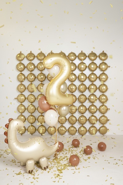 STOJĄCY BALON FOLIOWY DUŻY DINOZAUR 121x102cm NAPEŁNIANY POWIETRZEM