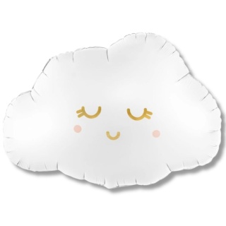 BALON FOLIOWY BIAŁA CHMURKA 51x35cm BAJKOWE PARTY