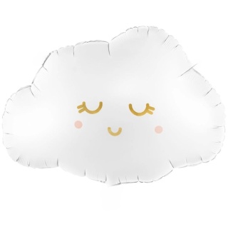 BALON FOLIOWY BIAŁA CHMURKA 51x35cm BAJKOWE PARTY