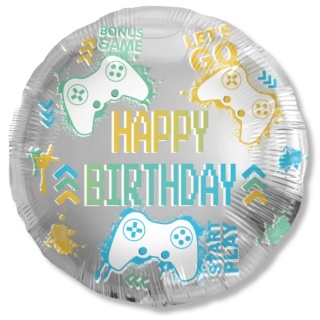 BALON URODZINOWY DLA GRACZA 45cm BALON DLA GRACZA PADY GAME