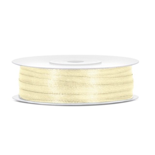 TASIEMKA SATYNOWA 3mm KREMOWA 50m