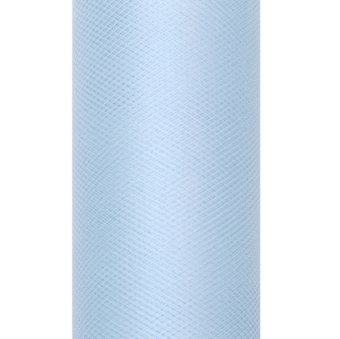 TIUL W ROLCE BŁĘKITNY 9m szer. 15cm