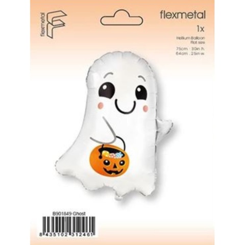 BALON FOLIOWY DUSZEK BIAŁY 75cm BALON NA HALLOWEEN DUCH