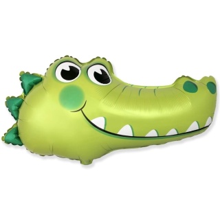 BALON FOLIOWY KROKODYL 79cm BALON GŁOWA KROKODYLA