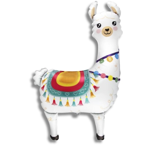 BALON FOLIOWY LAMA 93cm BALON BIAŁA LAMA