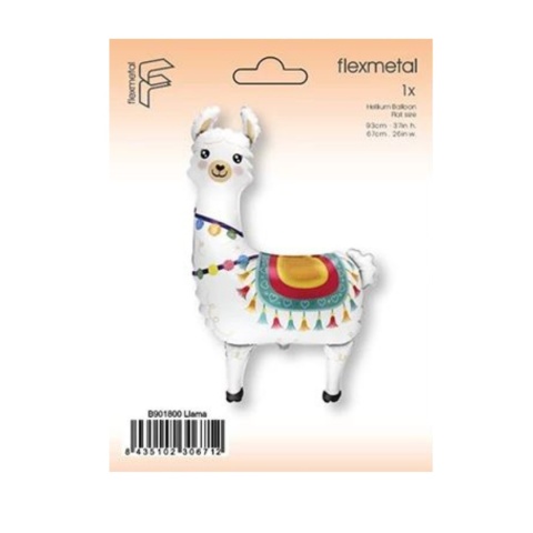 BALON FOLIOWY LAMA 93cm BALON BIAŁA LAMA