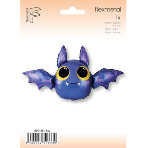 BALON FOLIOWY NIETOPERZ 111cm BALON NA HALLOWEEN NIETOPERZ