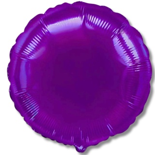 BALON FOLIOWY OKRĄGŁY FIOLETOWY 45cm BALON FIOLETOWA PASTYLKA