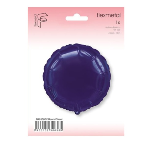 BALON FOLIOWY OKRĄGŁY FIOLETOWY 45cm BALON FIOLETOWA PASTYLKA