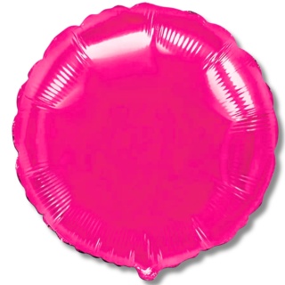 BALON FOLIOWY OKRĄGŁY RÓŻOWY FUKSJA 45cm BALON RÓŻOWA PASTYLKA