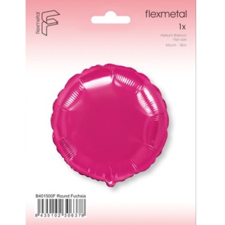 BALON FOLIOWY OKRĄGŁY RÓŻOWY FUKSJA 45cm BALON RÓŻOWA PASTYLKA