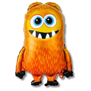 BALON FOLIOWY POMARAŃCZOWY POTWOREK 76cm BALON MONSTER