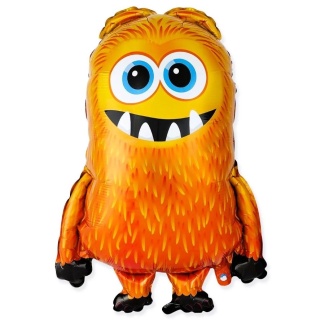 BALON FOLIOWY POMARAŃCZOWY POTWOREK 76cm BALON MONSTER