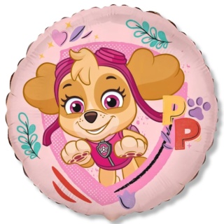 BALON FOLIOWY PSI PATROL SKYE 45cm BALON SKYE RÓŻOWY