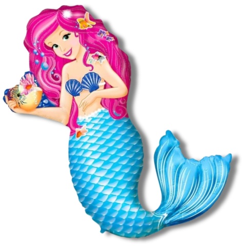BALON FOLIOWY SYRENKA 109cm BALON SYRENKA PODWODNY ŚWIAT