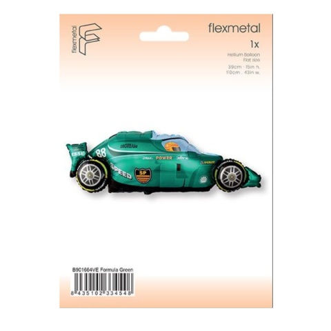 BALON FOLIOWY WYŚCIGÓWKA ZIELONA 82cm BALON FORMUŁA #1