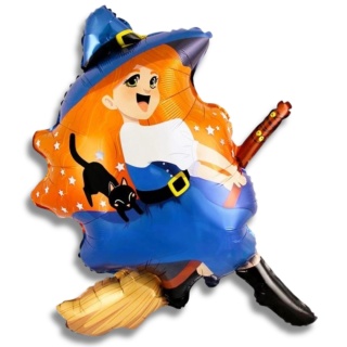 BALON NA HALLOWEEN CZAROWNICA 104cm BALON WIEDŹMA