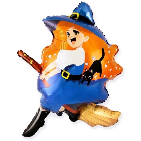 BALON NA HALLOWEEN CZAROWNICA 104cm BALON WIEDŹMA