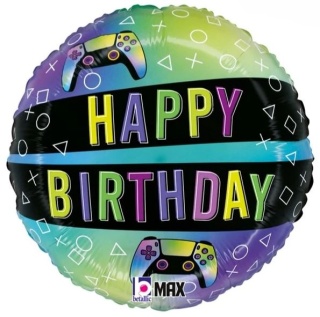 BALON URODZINOWY PADY GRA 45cm BALON DLA GRACZA PADY