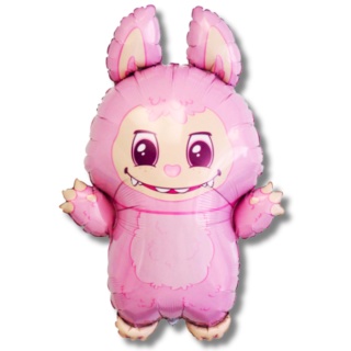 BALON FOLIOWY BAD BUNNY RÓŻOWY 80cm BALON LA-BUBU