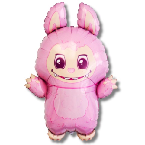 BALON FOLIOWY BAD BUNNY RÓŻOWY 80cm BALON LA-BUBU