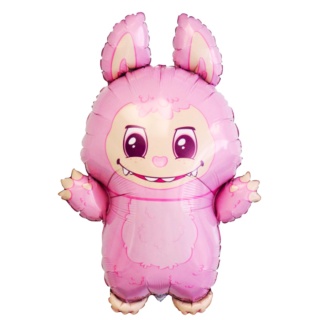 BALON FOLIOWY BAD BUNNY RÓŻOWY 80cm BALON LA-BUBU
