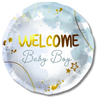 BALON NA BABY SHOWER BABY BOY 45cm BALON DLA CHŁOPCA BABY SHOWER