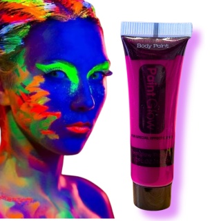 FIOLETOWA FARBKA DO CIAŁA ŚWIECĄCA W UV 14,2ml