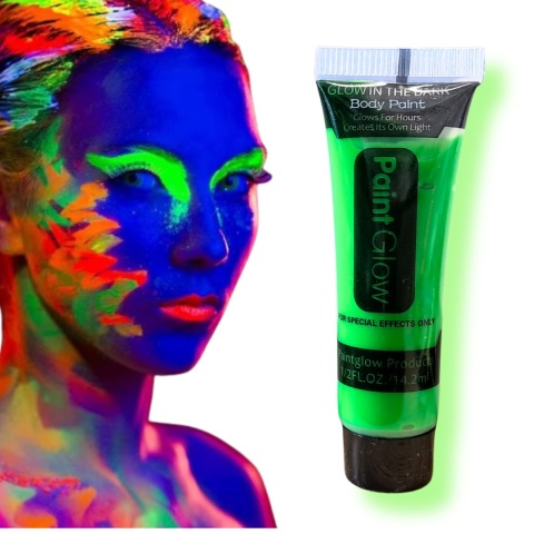 ZIELONA NEONOWA FARBKA DO CIAŁA ŚWIECĄCA W UV 14,2ml