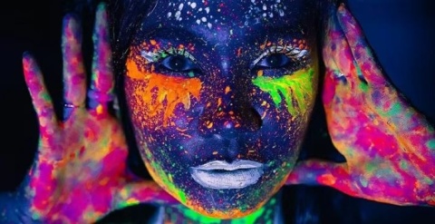 ZIELONA NEONOWA FARBKA DO CIAŁA ŚWIECĄCA W UV 14,2ml