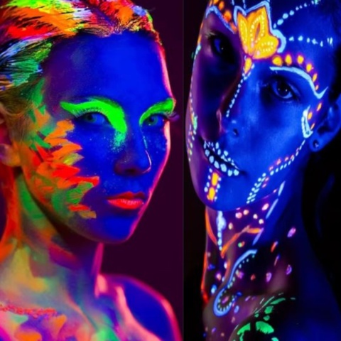 ZIELONA NEONOWA FARBKA DO CIAŁA ŚWIECĄCA W UV 14,2ml