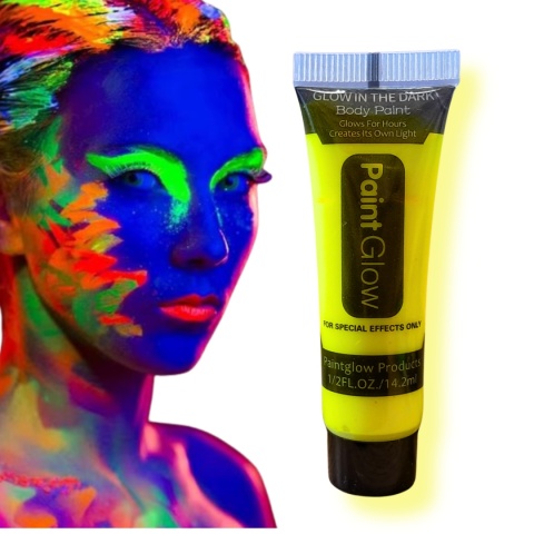 ŻÓŁTA FARBKA DO CIAŁA ŚWIECĄCA W UV 14,2ml