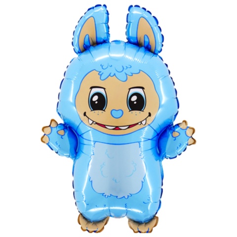 BALON FOLIOWY BAD BUNNY NIEBIESKI 80cm BALON LA-BUBU