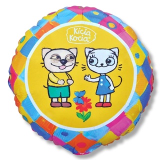 BALON FOLIOWY KICIA KOCIA I PACEK 46cm BALON KICIA KOCIA