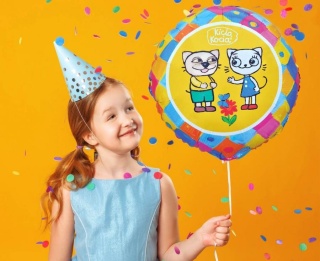 BALON FOLIOWY KICIA KOCIA I PACEK 46cm BALON KICIA KOCIA