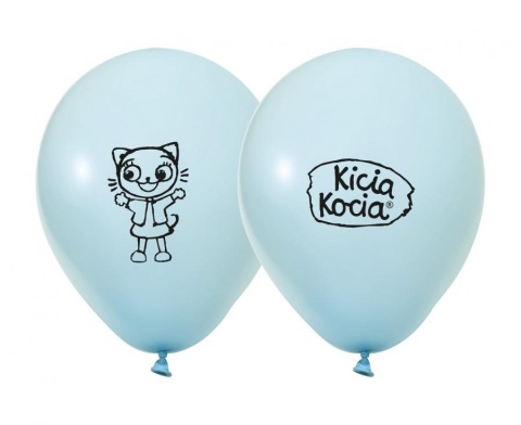 BALONY LATEKSOWE KICIA KOCIA 30cm 5sztuk KOLOROWE BALONY Z BAJKI