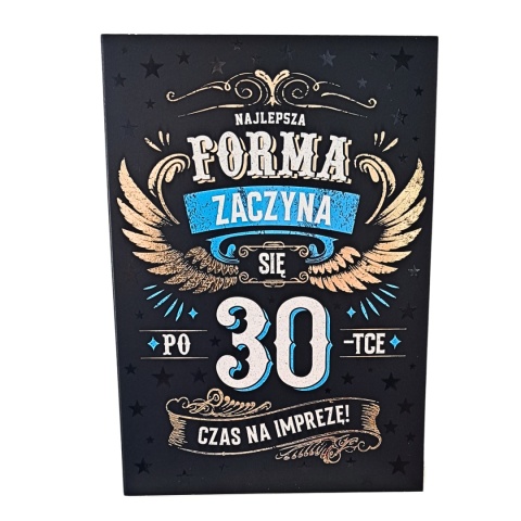 kartka z życzeniami na 30 urodziny